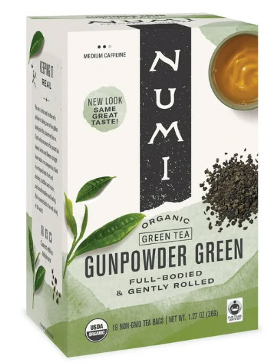 Numi Green Gunpowder Green Tea 18 Ct